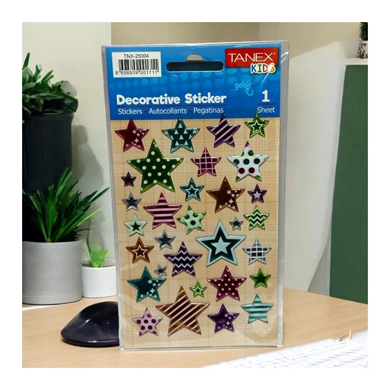 Kids Happy 3d Stickers Yıldız Serisi Etiket 25004