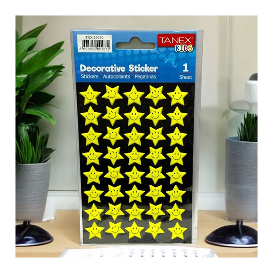 Kids Happy 3d Stickers Yıldız Serisi Etiket 25020