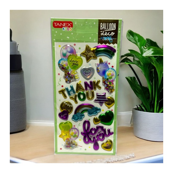 Kids Happy Stickers Kabartma Balon Serisi 26008