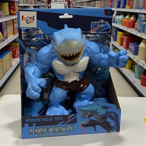 Kinder Stress Esneyen Releıf Toy Large Soft Shark
