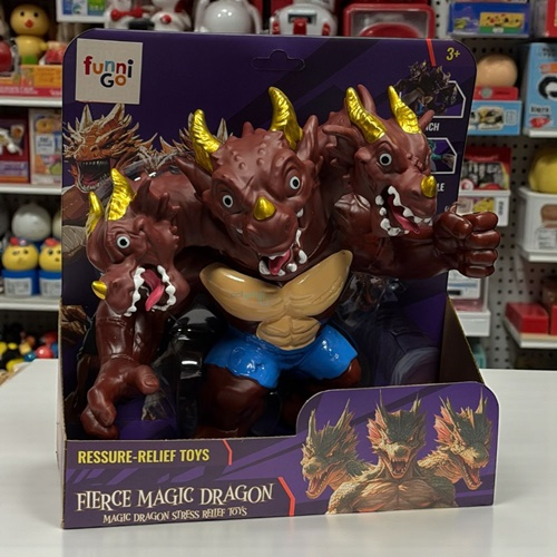 Kinder Stress Relief Toy Three Esneyen Heads Dragon