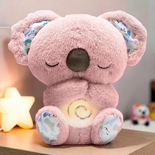Koala Nefes Alıp Veren Peluş Oyuncak Pembe