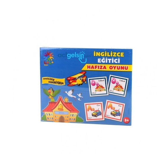 Laço Kids İngilizce Eğitici Hafıza Oyunu Kartları