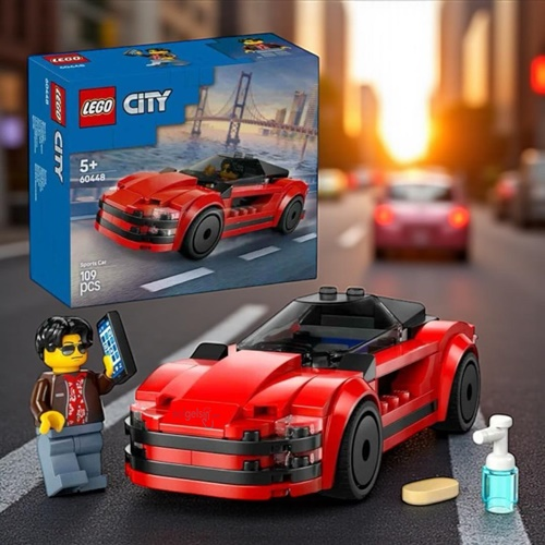 Lego City Kırmızı Spor Araba 60448