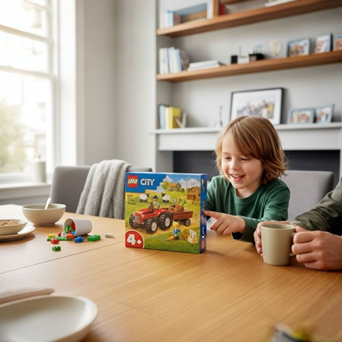 Lego City Römorklu Kırmızı Çiftlik Traktörü Ve Koyun