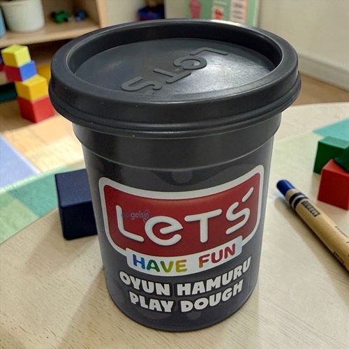 Lets Tek Renk Doğal Oyun Hamuru Grı 115 Gr