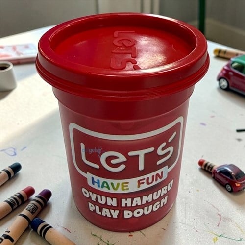 Lets Tek Renk Doğal Oyun Hamuru Kırmızı 115 Gr