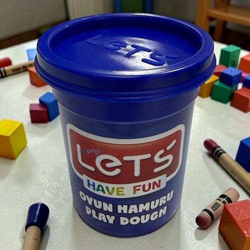 Lets Tek Renk Doğal Oyun Hamuru Lacivert 115gr