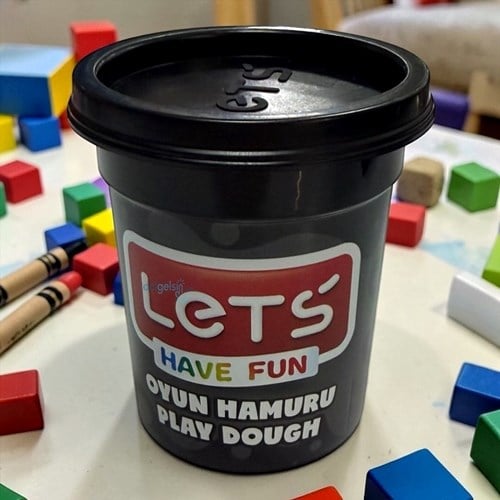 Lets Tek Renk Oyun Doğal Hamuru Sıyah 115 Gr