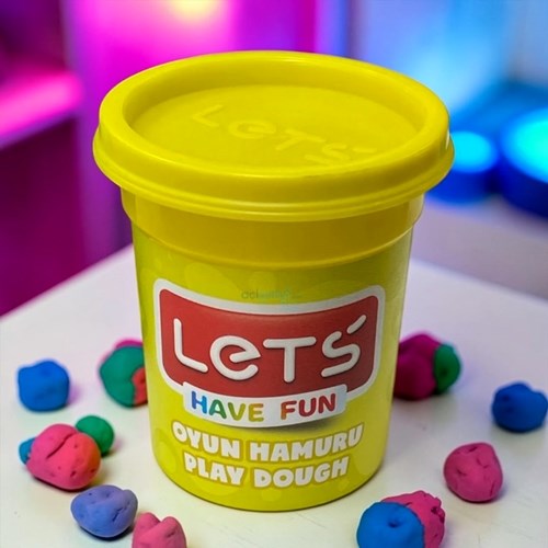 Lets Tek Renk Oyun Hamuru Neon Sarı 110 Gr
