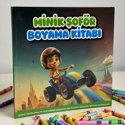 Lilamor Minik Şoför Boyama Kitabı