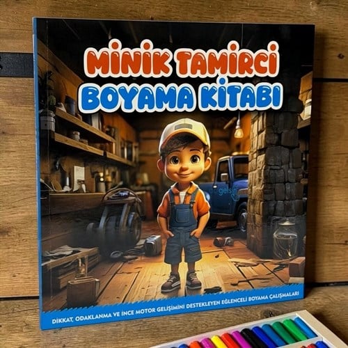Lilamor Minik Tamirci Boyama Kitabı