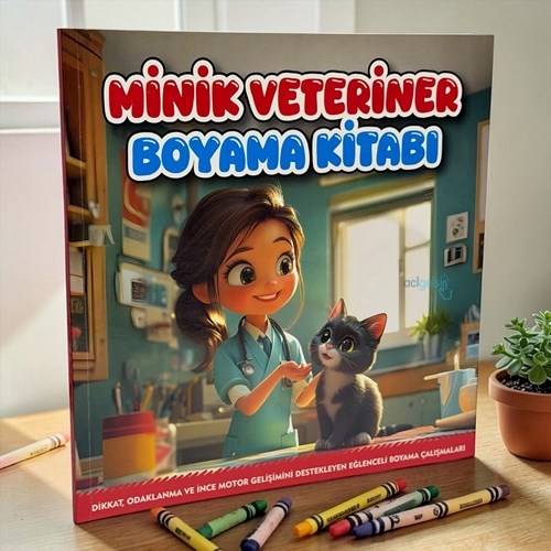 Lilamor Minik Veteriner Boyama Kitabı