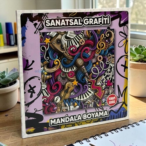 Lilamor Sanatsal Grafiti Mandala Boyama