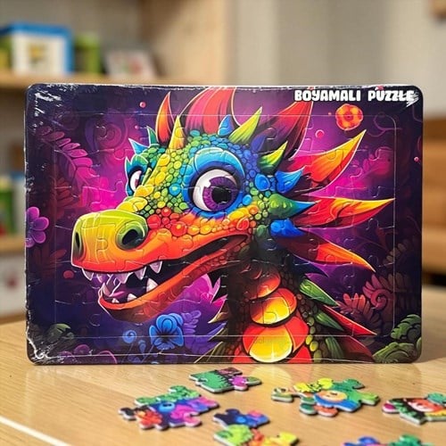 Lilart Kids Boyamalı Puzzle 48 Parça 24x34 Cm