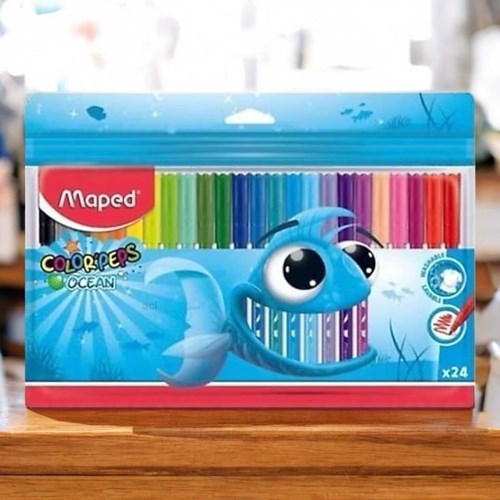 Maped Colorpeps Ocean Yıkanabilir Keçeli Kalem 24 Renk