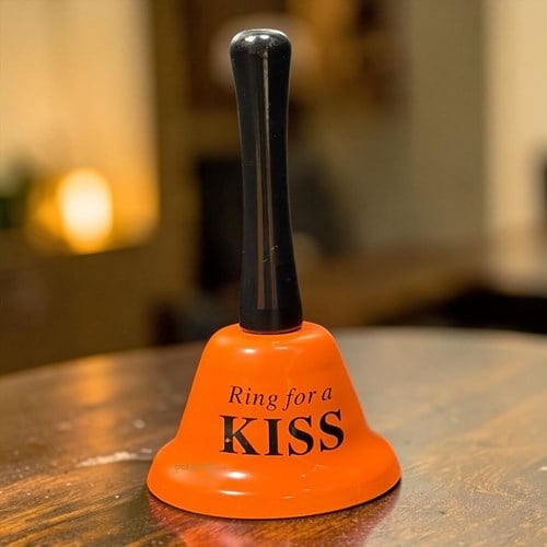 Masa Üstü Sallamalı Resepsiyon Zili Turuncu Ring For'a Kiss