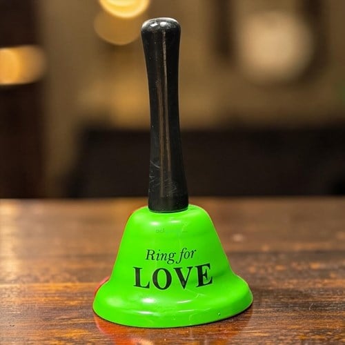 Masa Üstü Sallamalı Resepsiyon Zili Yeşil Ring For Love