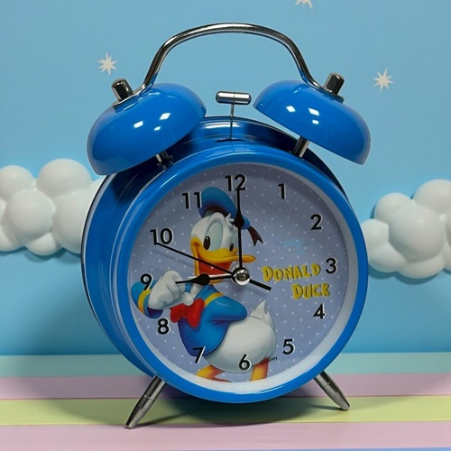 Masa Üstü Sevimli Donald Duck Çalar Saat Mavi