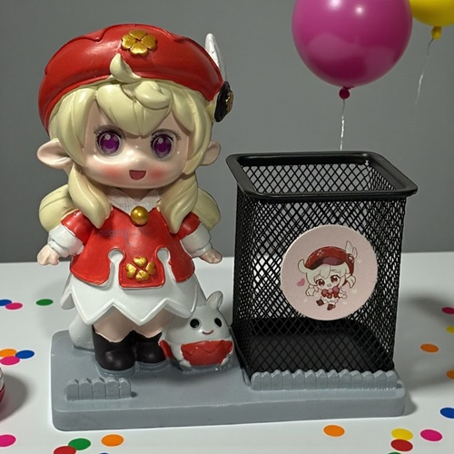 Masa Üstü Sevimli Genshin Impact – Klee Kalemlik Kırmızı