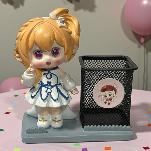 Masa Üstü Sevimli Genshin Impact – Klee Kalemlik Beyaz