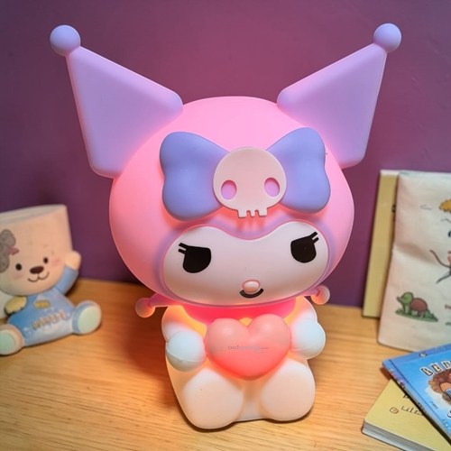 Masa Üstü Silikon Kuromi Usb Şarzlı Gece Lambası