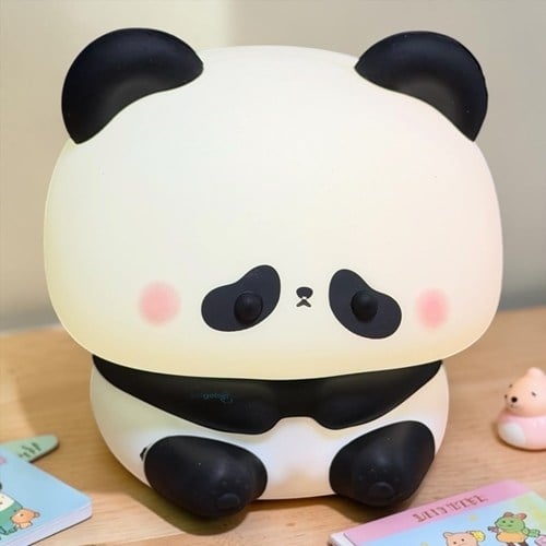 Masa Üstü Silikon Sevimli Panda Usb Şarzlı Gece Lambası