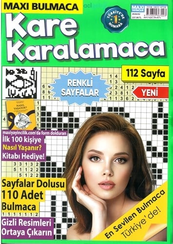 Maxı Kare Bulmaca Ve Kare Karalamaca 2026/2