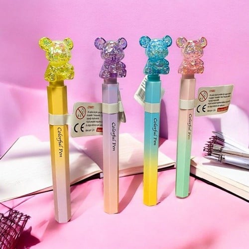Maxx Colorful Kristal Jel Tükenmez Kalem Fare Figürlü Tekli