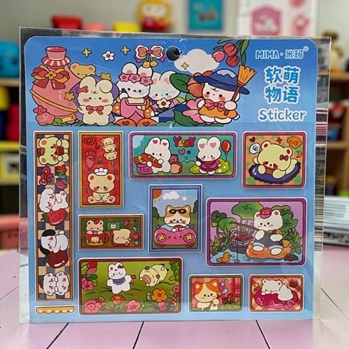 Maxx Kabartmalı Yumuşak Sticker Set