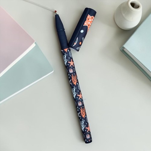 Maxx Vinson Fashion Deniz Dünyası Desenli Tükenmez Kalem