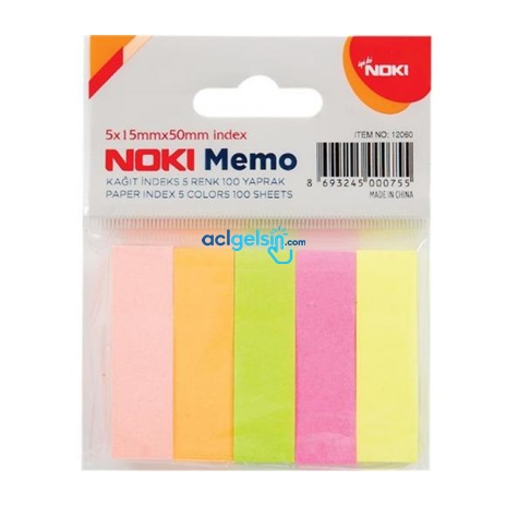 Memo Post-it İndeks Pastel Renk Yapışkanlı Not Kağıdı 100 Yp