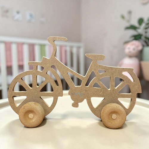Miart Ahşap Tekerlekli Oyuncak Bisiklet 05