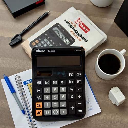 Mikro Digital Hesap Makinesi 12 Haneli Cl-6338
