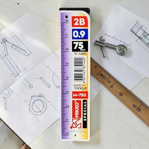 Mikro Kalem Ucu 09mm 2b Cetvelli