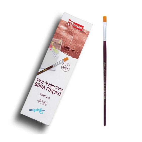 Mikro No:12 Guaj-yağlı-sulu Boya Fırçası Mf1020