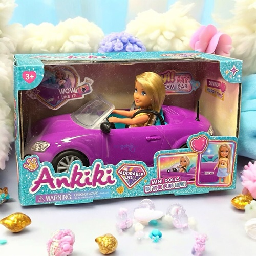Mini Dolls Ankiki Babek Spor Arabalı Seti