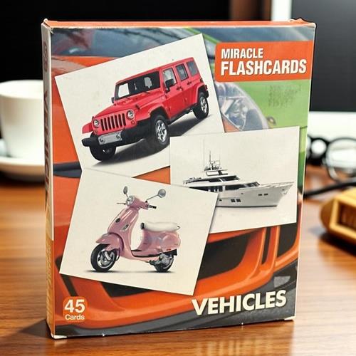 Miracle Flashcards Vehicles 45 Cards