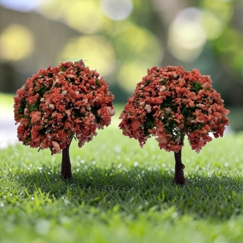 Misyon Maket Ağaç Çiçekli 6 Cm 2li Paket