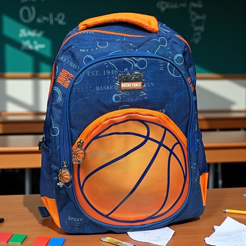 Muggle Mu Basketball Lacivert Okul Çantası
