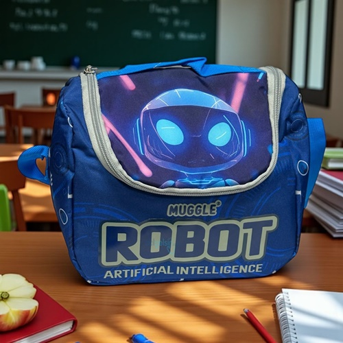 Muggle Mu Robot Mavi Beslenme Çantası