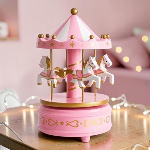 Müzikli Atlı Karınca Açık Pembe Gold