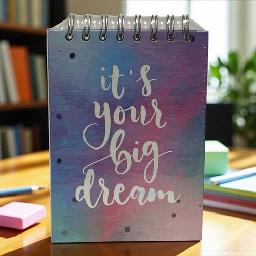 My Mia Art It's Your Big Dream Sert Kapak Spiralli Bloknot