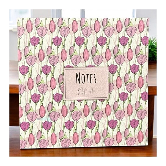 My Mia Art Lale Kenar Baskılı Defter