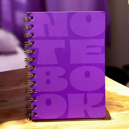 My Mia Art Notebook Mor Spiralli Not Defteri Büyük Boy