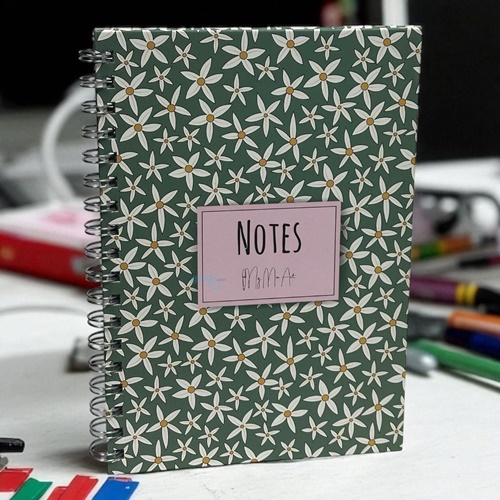 My Mia Art Starflower Maxi Sert Kapak Spiralli Defter