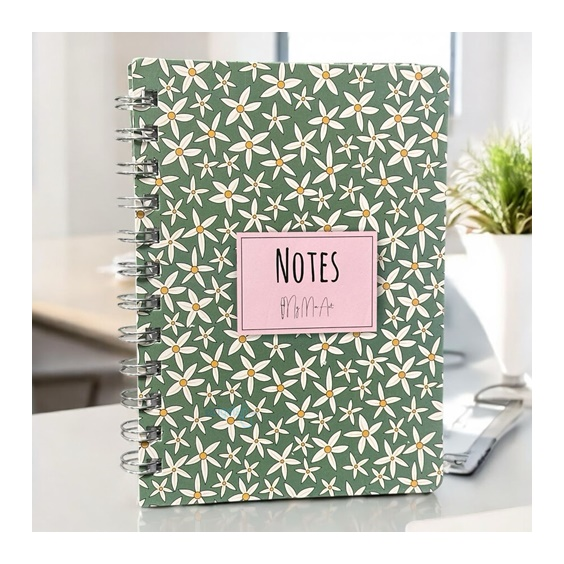 My Mia Art Startflower Mini Sert Kapak Spiralli Defter