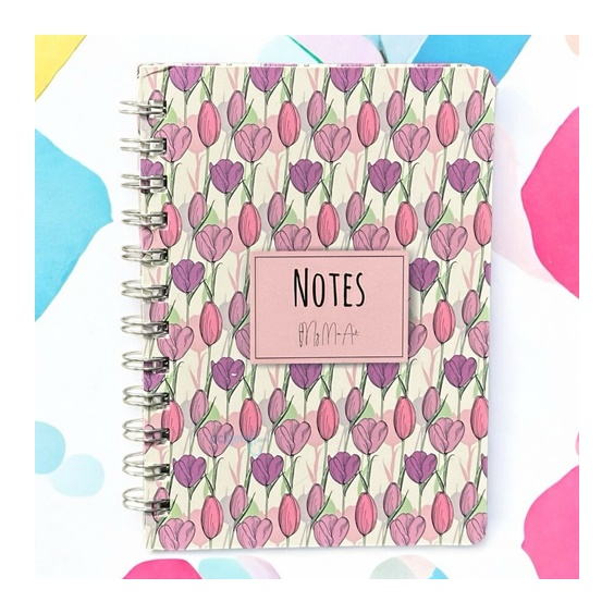 My Mia Art Tulip Mini Sert Kapak Spiralli Defter