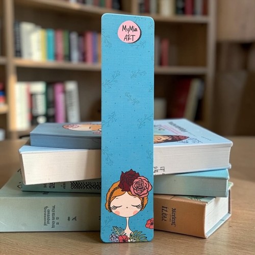 Mymia Art Çiçek Taçlı Kız Kitap Ayracı