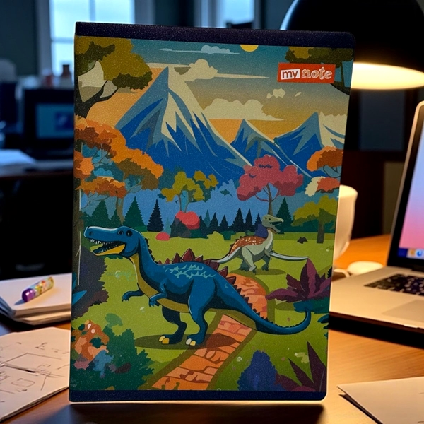 Mynote Mdnzpp Dinozor Pp Kapak 60 Yaprak Defter A4 Çizgilii